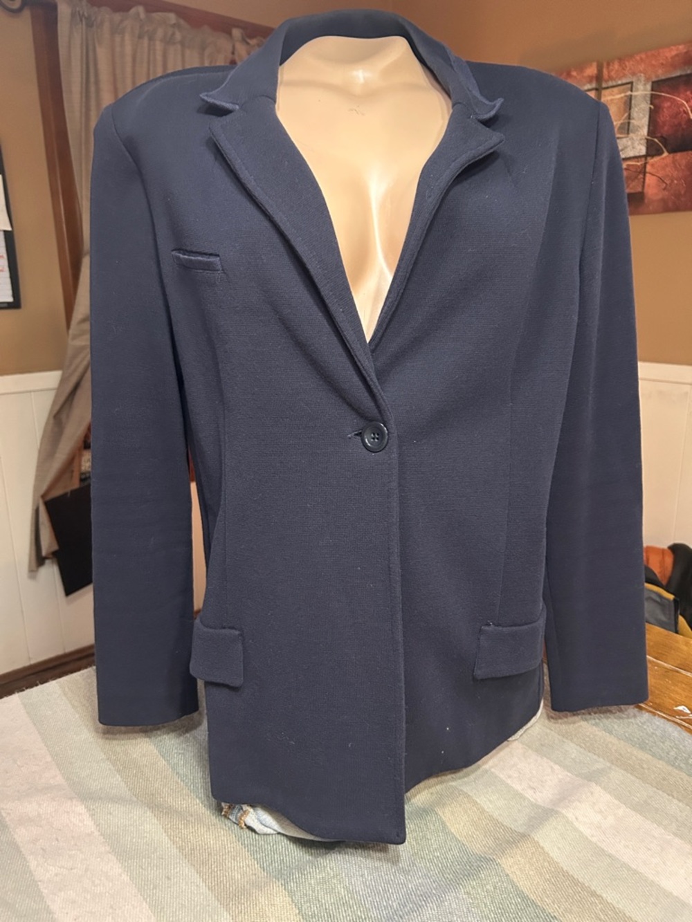 Amina Rubinacci Napoli Classic Navy Single-Button Women's Blazer